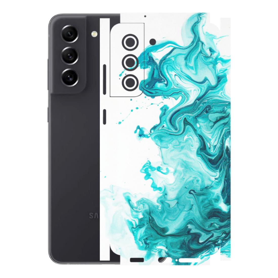 Samsung A/S Series Phone Skins (All Models) - Sky Blue Abstract Colour - Matte Finish (M-146) Samsung Galaxy S21 FE 5G