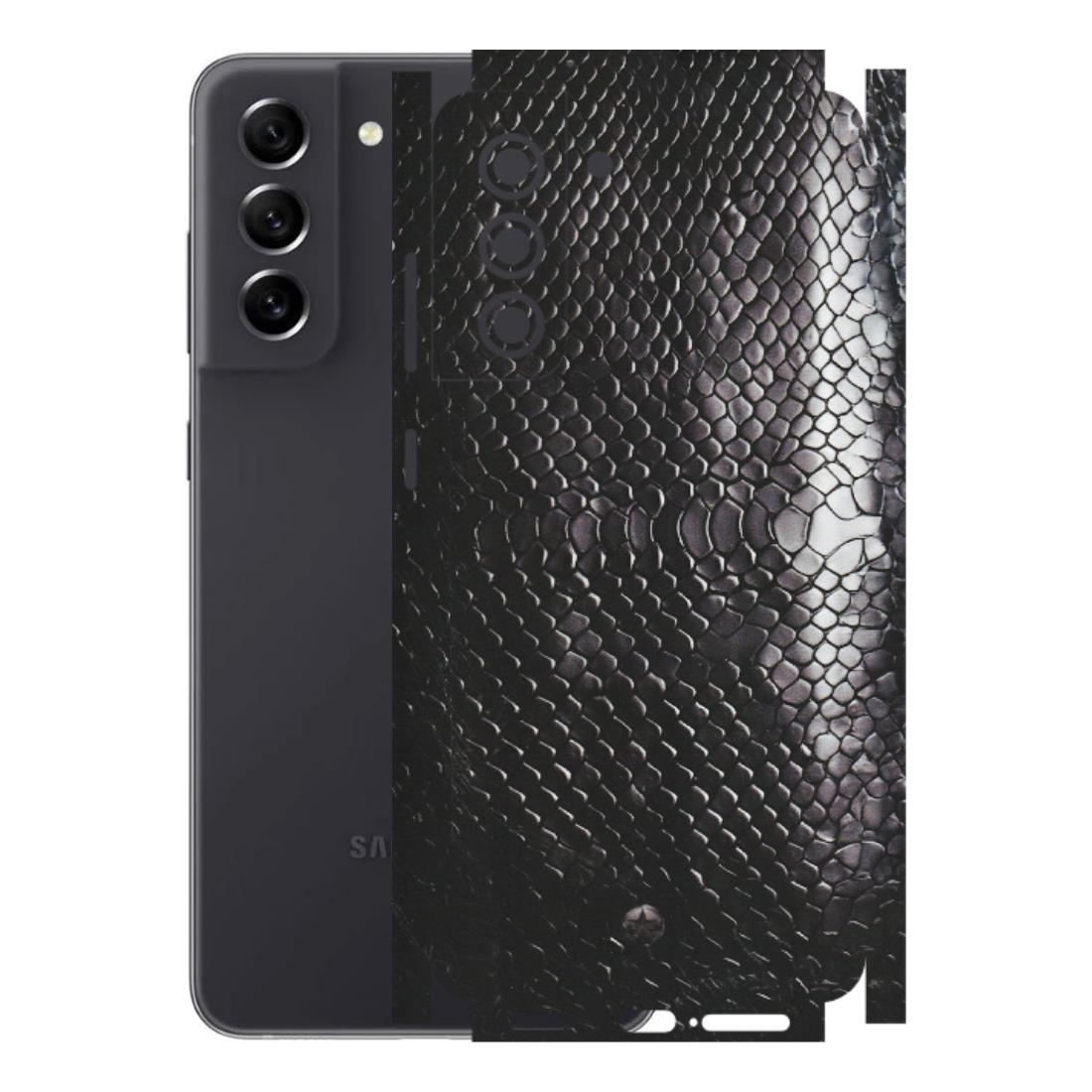 Samsung A/S Series Phone Skins (All Models) - Black Snack Leather - Matte Finish (M-147) Samsung Galaxy S21 FE 5G