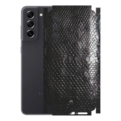 Samsung A/S Series Phone Skins (All Models) - Black Snack Leather - Matte Finish (M-147) Samsung Galaxy S21 FE 5G