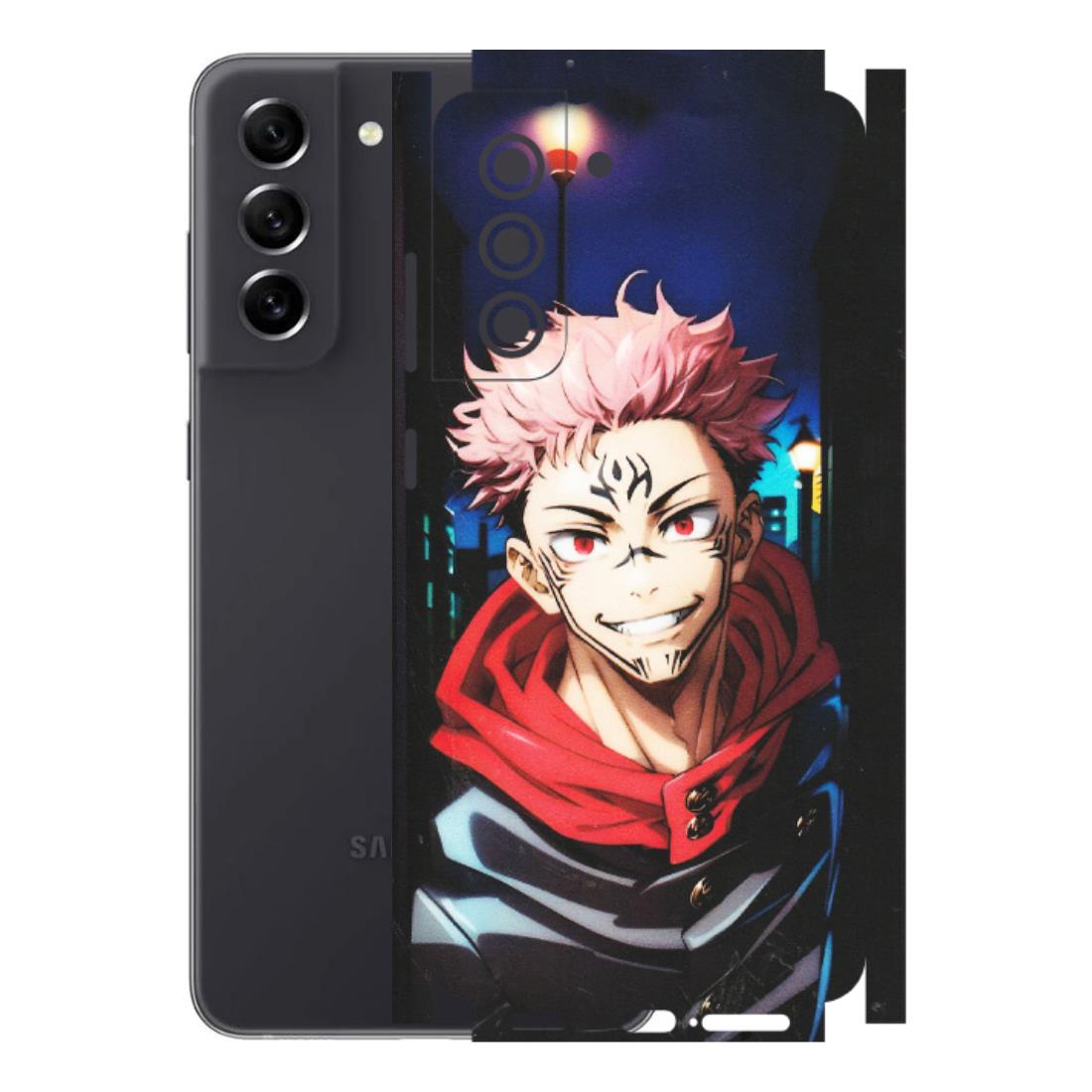 Samsung A/S Series Phone Skins (All Models) - Yuji Itadori Funny Face Anime - Matte Finish (M-152) Samsung Galaxy S21 FE 5G