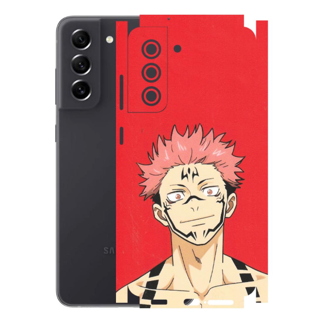 Samsung A/S Series Phone Skins (All Models) - Ryomen Sukuna Fun Anime - Matte Finish (M-153) Samsung Galaxy S21 FE 5G