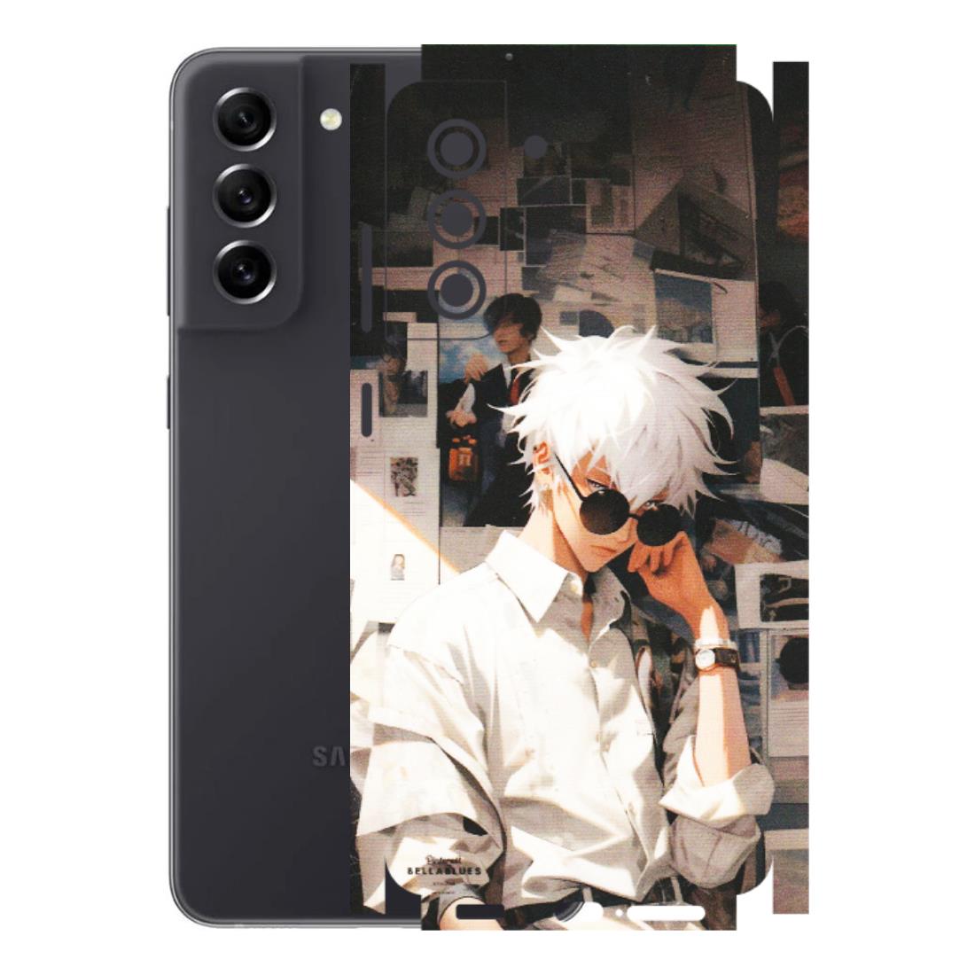 Samsung A/S Series Phone Skins (All Models) - Gojo Satoru Jujustu Kaisen Anime - Matte Finish (M-156) Samsung Galaxy S21 FE 5G