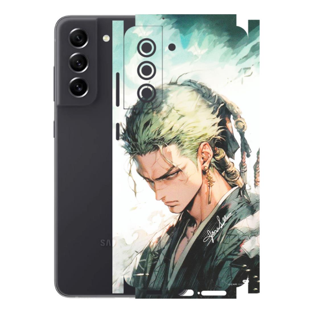 Samsung A/S Series Phone Skins (All Models) - Pirate Hunter One Piece Anime - Matte Finish (M-157) Samsung Galaxy S21 FE 5G