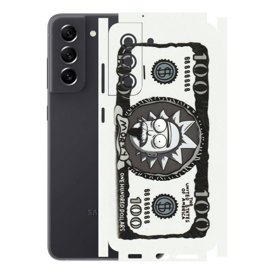 Samsung A/S Series Phone Skins (All Models) - Rick And Morty Hundred Dollar Anime - Matte Finish (M-161) Samsung Galaxy S21 FE 5G