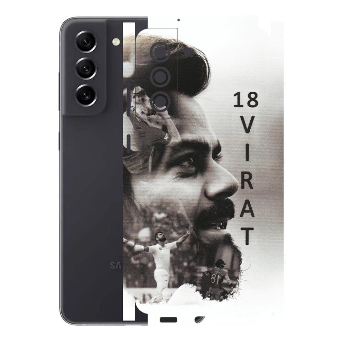 Samsung A/S Series Phone Skins (All Models) - Virat Kohli Cricketer - Matte Finish (M-163) Samsung Galaxy S21 FE 5G