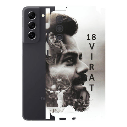 Samsung A/S Series Phone Skins (All Models) - Virat Kohli Cricketer - Matte Finish (M-163) Samsung Galaxy S21 FE 5G