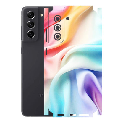 Samsung A/S Series Phone Skins (All Models) - Colourful Silk Cloth - Matte Finish (M-165) Samsung Galaxy S21 FE 5G