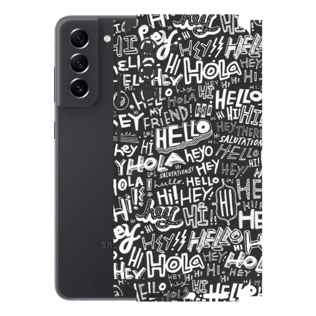 Samsung A/S Series Phone Skins (All Models) - Hi Hello Doodles - Matte Finish (M-25) Samsung Galaxy S21 FE 5G