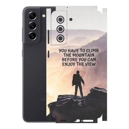 Samsung A/S Series Phone Skins (All Models) - Motivational Hiking Mountain - Matte Finish (M-28) Samsung Galaxy S21 FE 5G