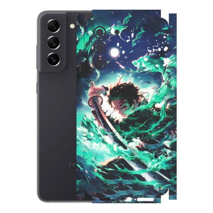 Samsung A/S Series Phone Skins (All Models) - Sword Fighter Anime - Matte Finish (M-29) Samsung Galaxy S21 FE 5G