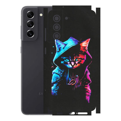 Samsung A/S Series Phone Skins (All Models) - Cyberpunk Cat - Matte Finish (M-45) Samsung Galaxy S21 FE 5G