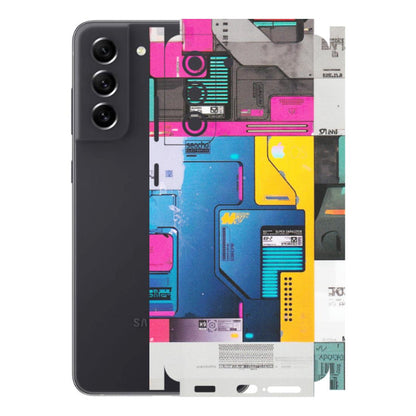 Samsung A/S Series Phone Skins (All Models) - Colourfull Motherboard Internals - Matte Finish (M-55) Samsung Galaxy S21 FE 5G
