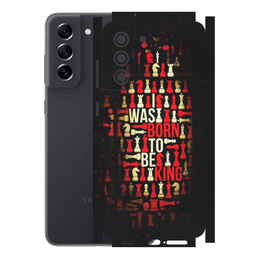 Samsung A/S Series Phone Skins (All Models) - Born To Be King - Matte Finish (M-73) Samsung Galaxy S21 FE 5G