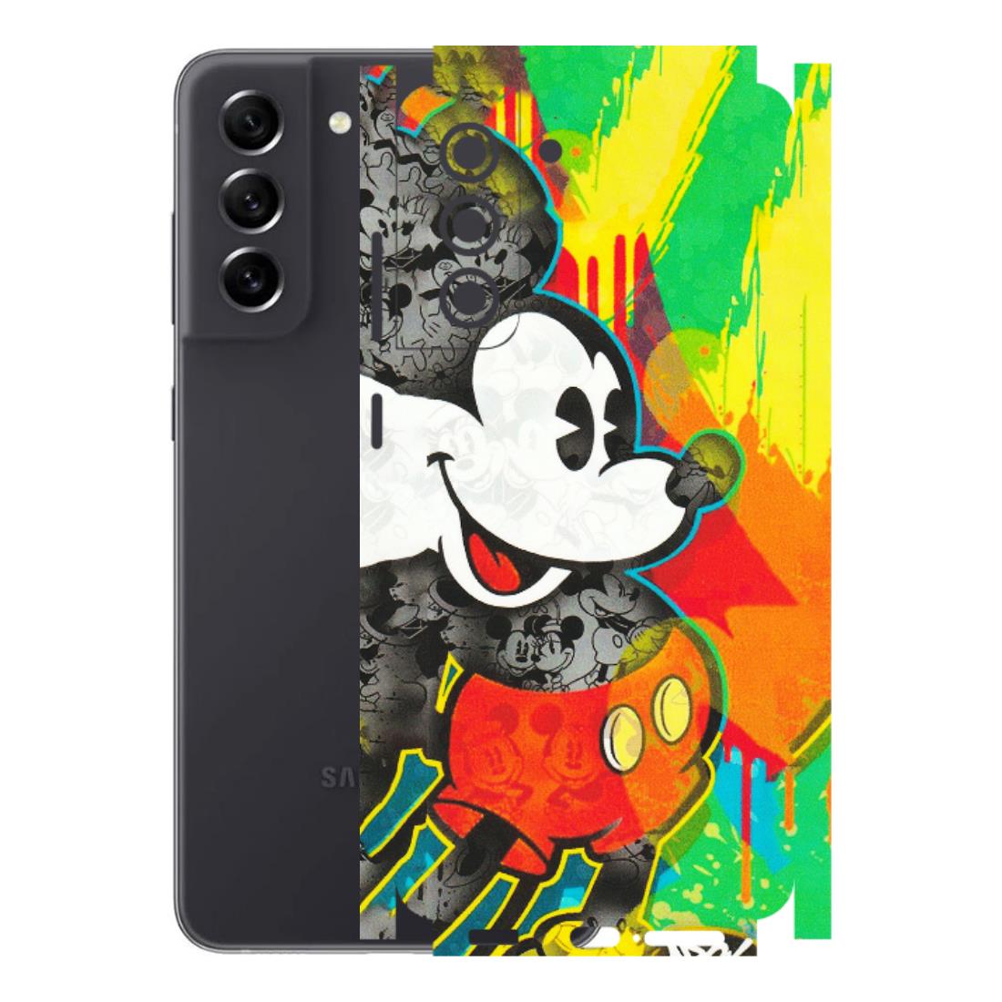 Samsung A/S Series Phone Skins (All Models) - Multiple Mickey With Colourful Texture - Matte Finish (M-84) Samsung Galaxy S21 FE 5G