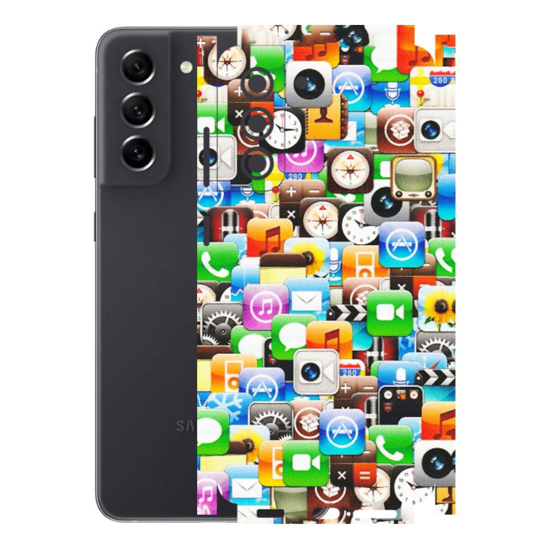 Samsung A/S Series Phone Skins (All Models) - All Apple Icons - Matte Finish (M-93) Samsung Galaxy S21 FE 5G