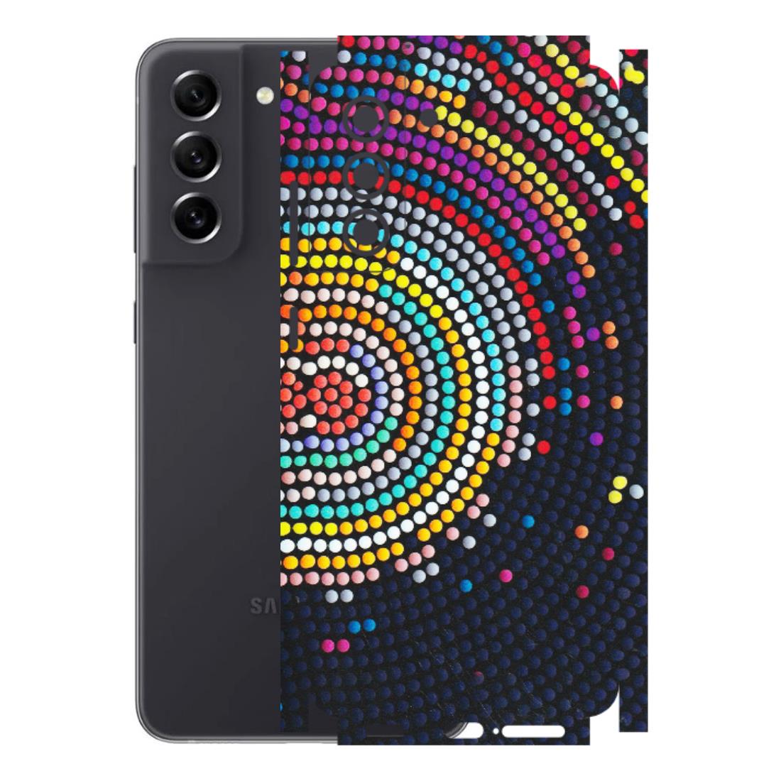 Samsung A/S Series Phone Skins (All Models) - Rainbow Dot Mandala - Matte Finish (M-97) Samsung Galaxy S21 FE 5G