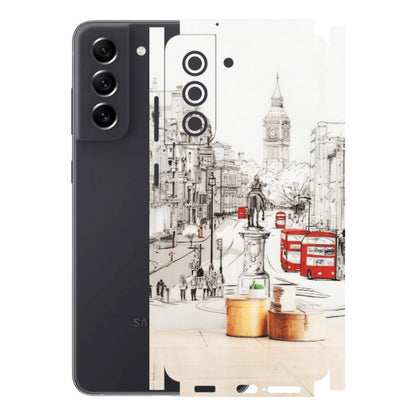 Samsung A/S Series Phone Skins (All Models) - London Street - Transparent Finish (T-02) Samsung Galaxy S21 FE 5G