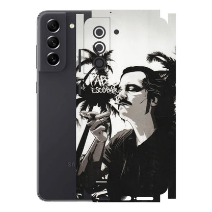 Samsung A/S Series Phone Skins (All Models) - Pab Escobar - Transparent Finish (T-05) Samsung Galaxy S21 FE 5G