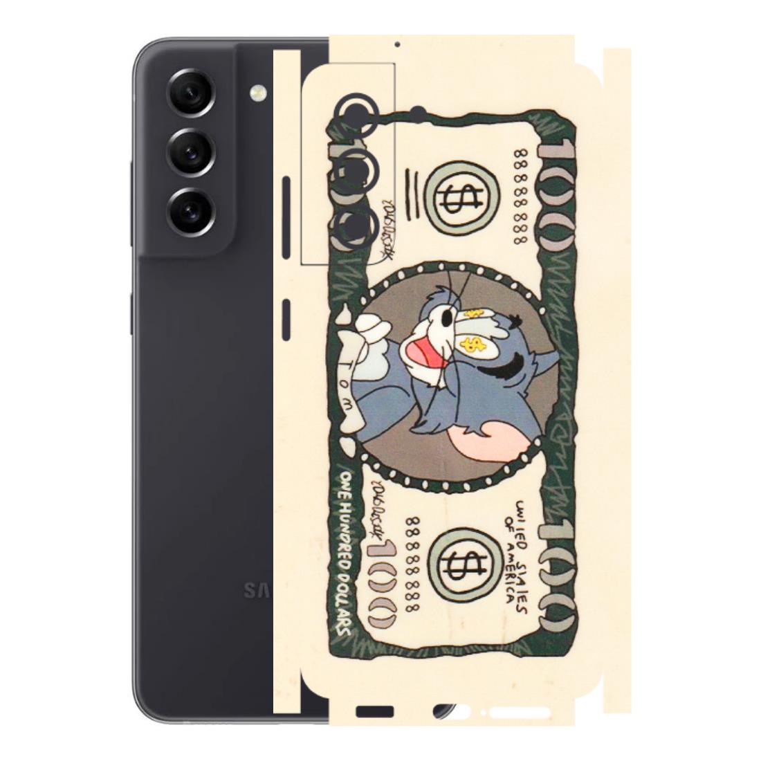 Samsung A/S Series Phone Skins (All Models) - One Hundred Dollar Tom - Transparent Finish (T-16) Samsung Galaxy S21 FE 5G