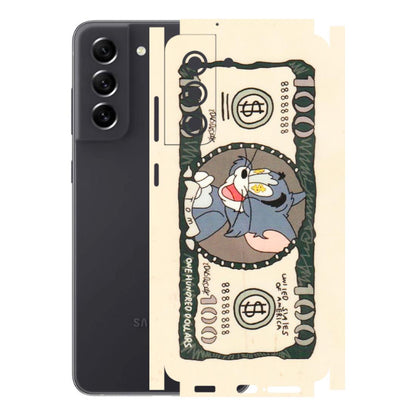 Samsung A/S Series Phone Skins (All Models) - One Hundred Dollar Tom - Transparent Finish (T-16) Samsung Galaxy S21 FE 5G