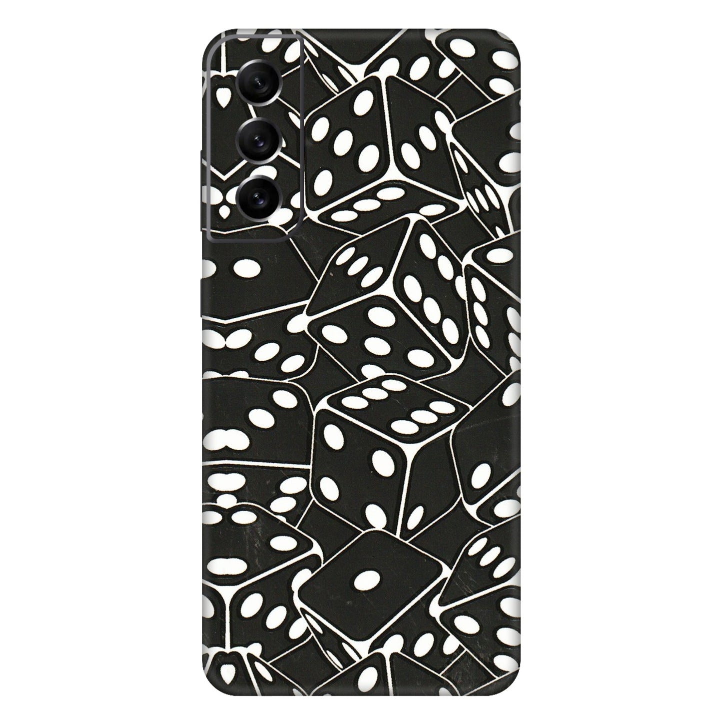 Samsung A/S Series Phone Skins (All Models) - Big Black Dices - 3D Embossed Finish (L-106) Samsung Galaxy S21 FE 5G