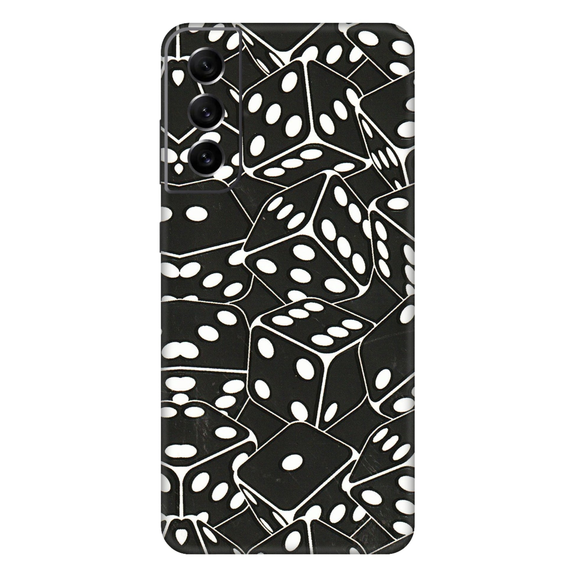Samsung A/S Series Phone Skins (All Models) - Big Black Dices - 3D Embossed Finish (L-106) Samsung Galaxy S21 FE 5G