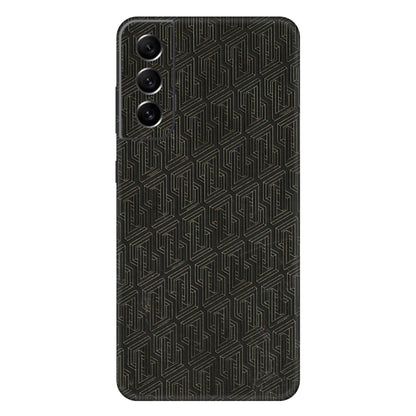 Samsung A/S Series Phone Skins (All Models) - Black Abstract Pattern - 3D Embossed Finish (L-117) Samsung Galaxy S21 FE 5G
