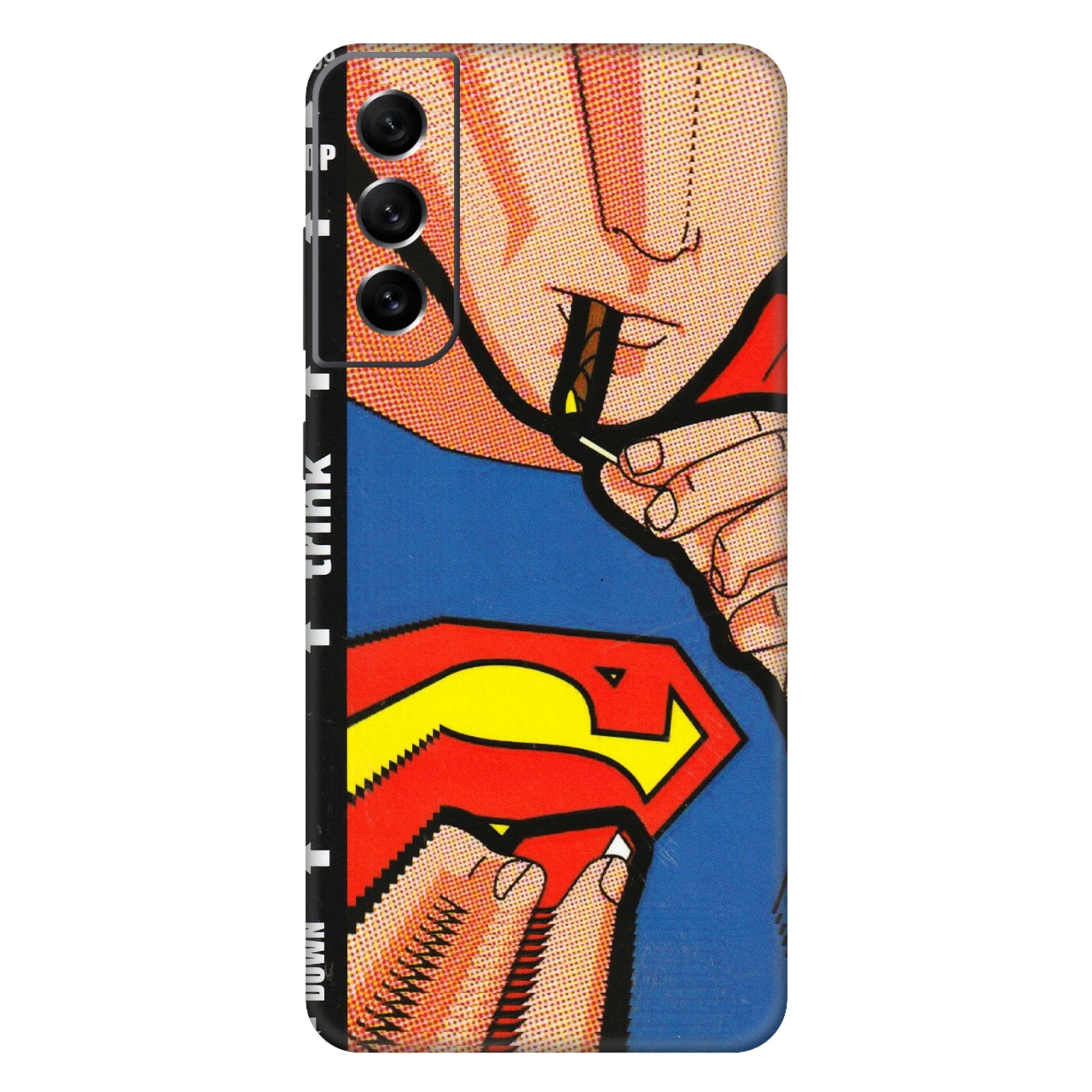 Samsung A/S Series Phone Skins (All Models) - Superman Sutta - 3D Embossed Finish (L-130) Samsung Galaxy S21 FE 5G