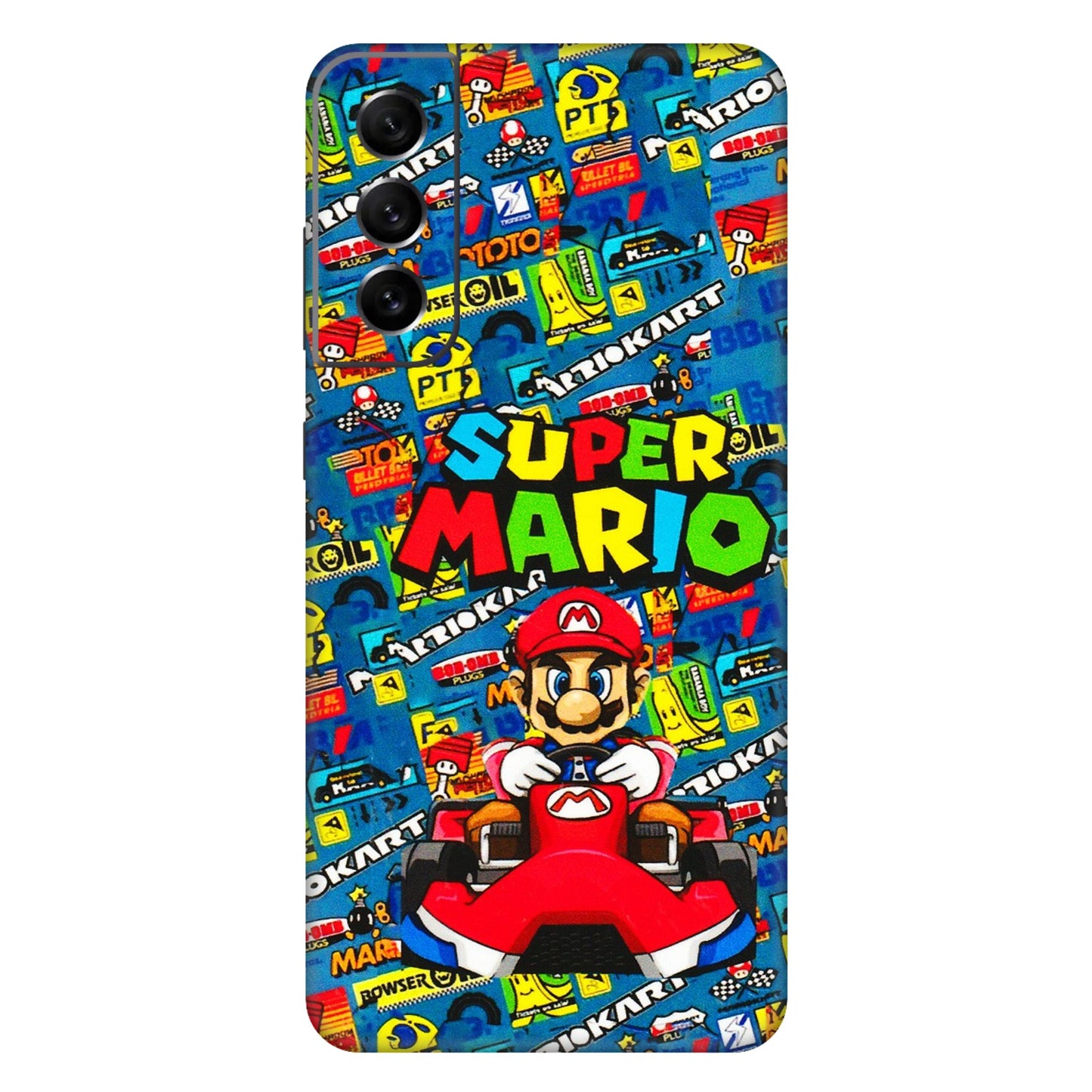 Samsung A/S Series Phone Skins (All Models) - Super Mario Kart - 3D Embossed Finish (L-140) Samsung Galaxy S21 FE 5G