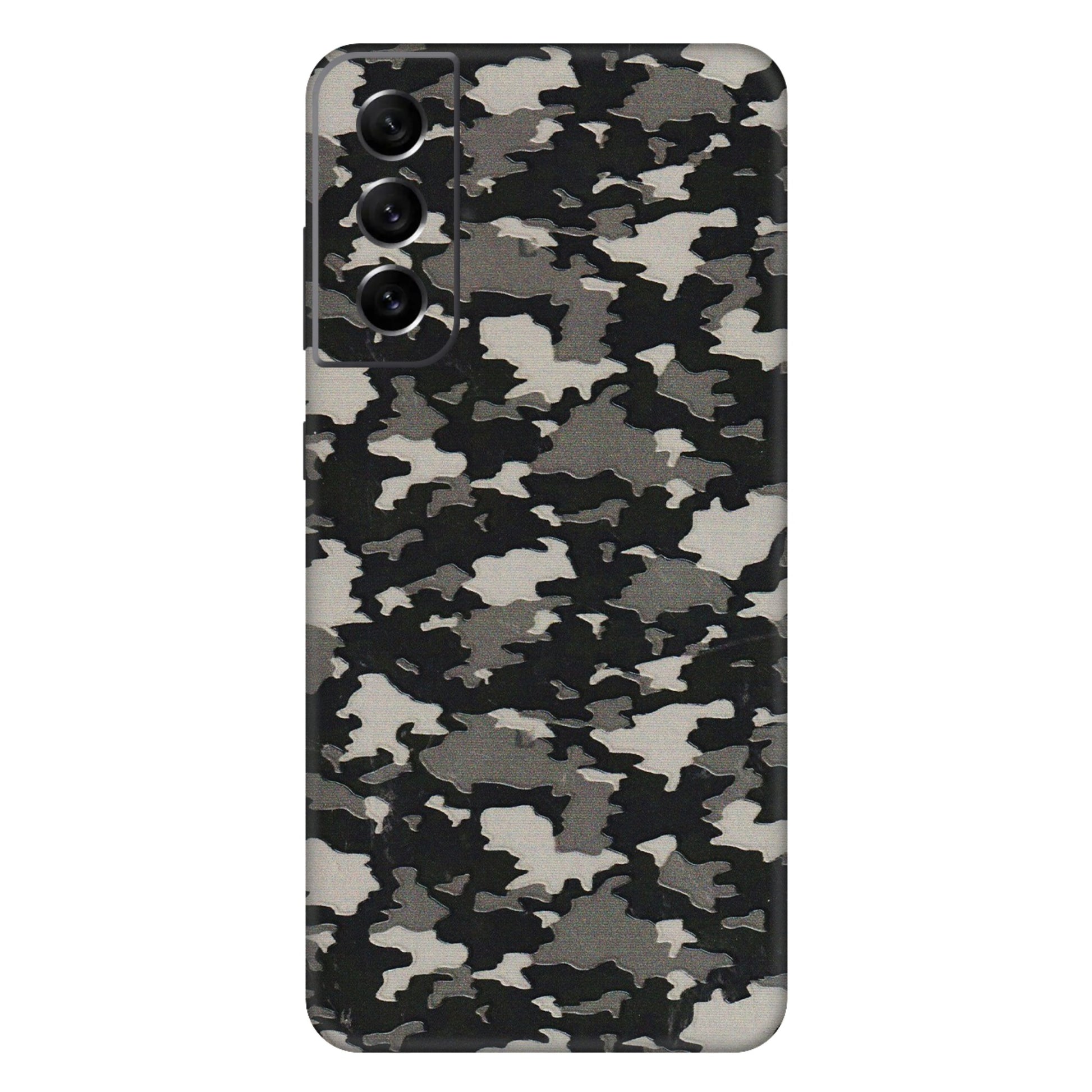 Samsung A/S Series Phone Skins (All Models) - Black/Grey Camoflaunge - 3D Embossed Finish (L-142) Samsung Galaxy S21 FE 5G