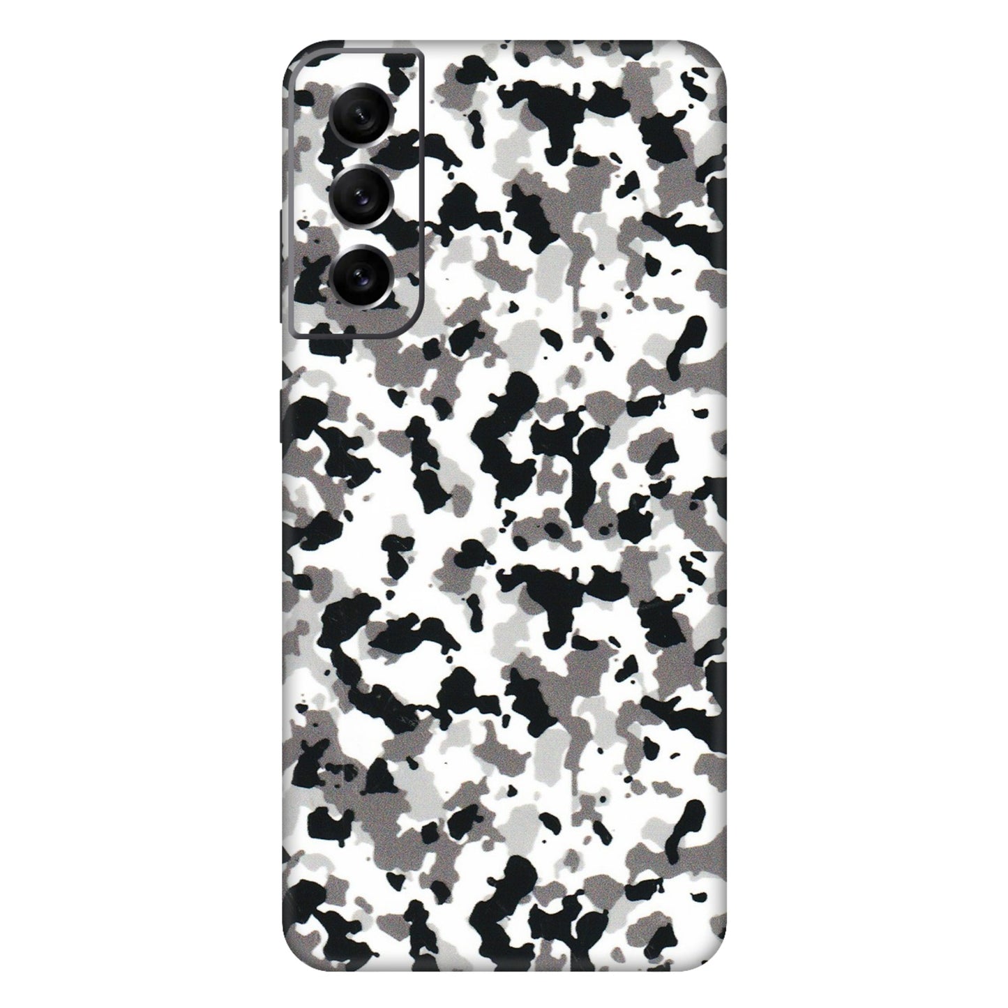 Samsung A/S Series Phone Skins (All Models) - White Black Camouflage - 3D Embossed Finish (L-18) Samsung Galaxy S21 FE 5G