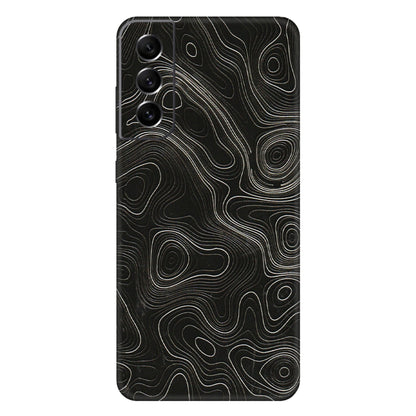 Samsung A/S Series Phone Skins (All Models) - Black Swirl - 3D Embossed Finish (L-196) Samsung Galaxy S21 FE 5G