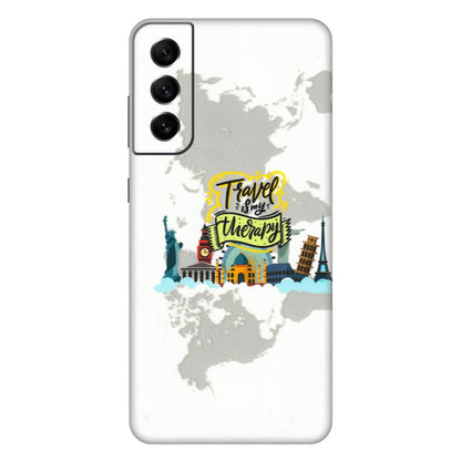 Samsung A/S Series Phone Skins (All Models) - Travel Therapy - 3D Embossed Finish (L-199) Samsung Galaxy S21 FE 5G
