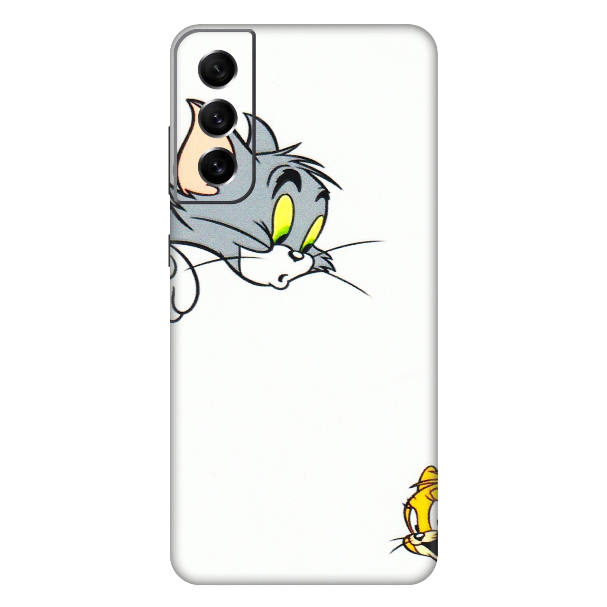 Samsung A/S Series Phone Skins (All Models) - Cute Tom And Jerry - 3D Embossed Finish (L-220) Samsung Galaxy S21 FE 5G