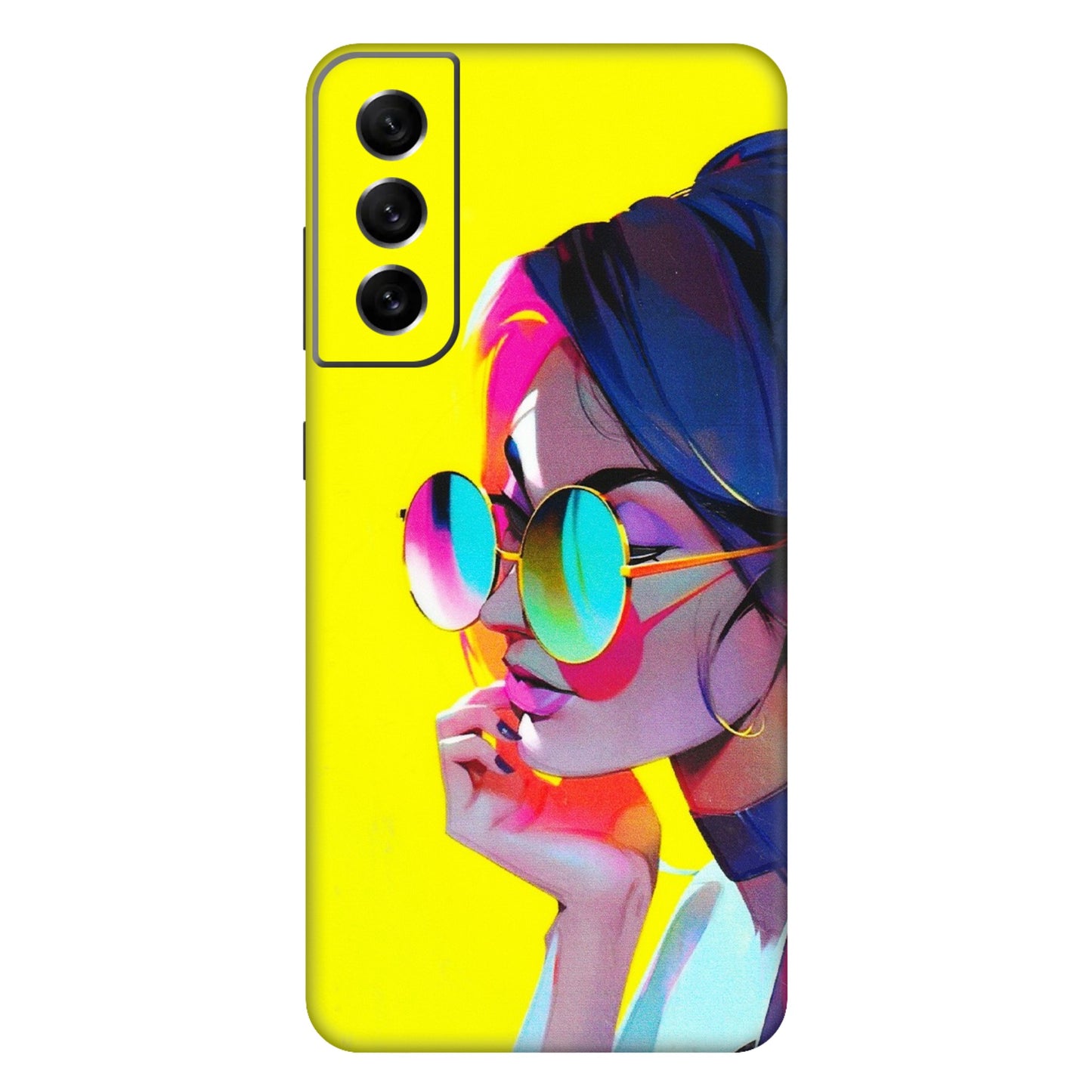 Samsung A/S Series Phone Skins (All Models) - Bold Stylish Girl - 3D Embossed Finish (L-222) Samsung Galaxy S21 FE 5G