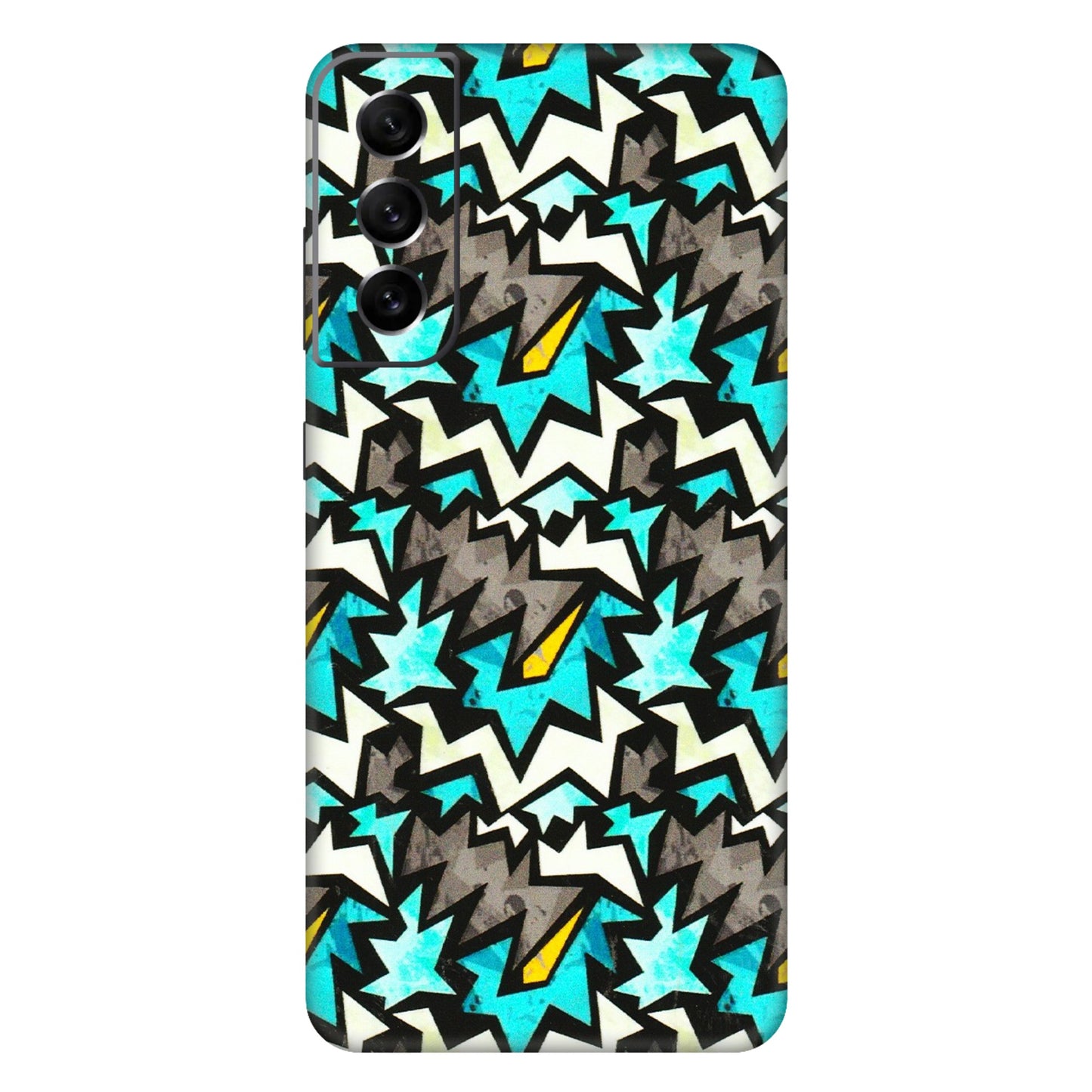 Samsung A/S Series Phone Skins (All Models) - Funky Zig Zag - 3D Embossed Finish (L-223) Samsung Galaxy S21 FE 5G