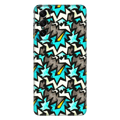 Samsung A/S Series Phone Skins (All Models) - Funky Zig Zag - 3D Embossed Finish (L-223) Samsung Galaxy S21 FE 5G