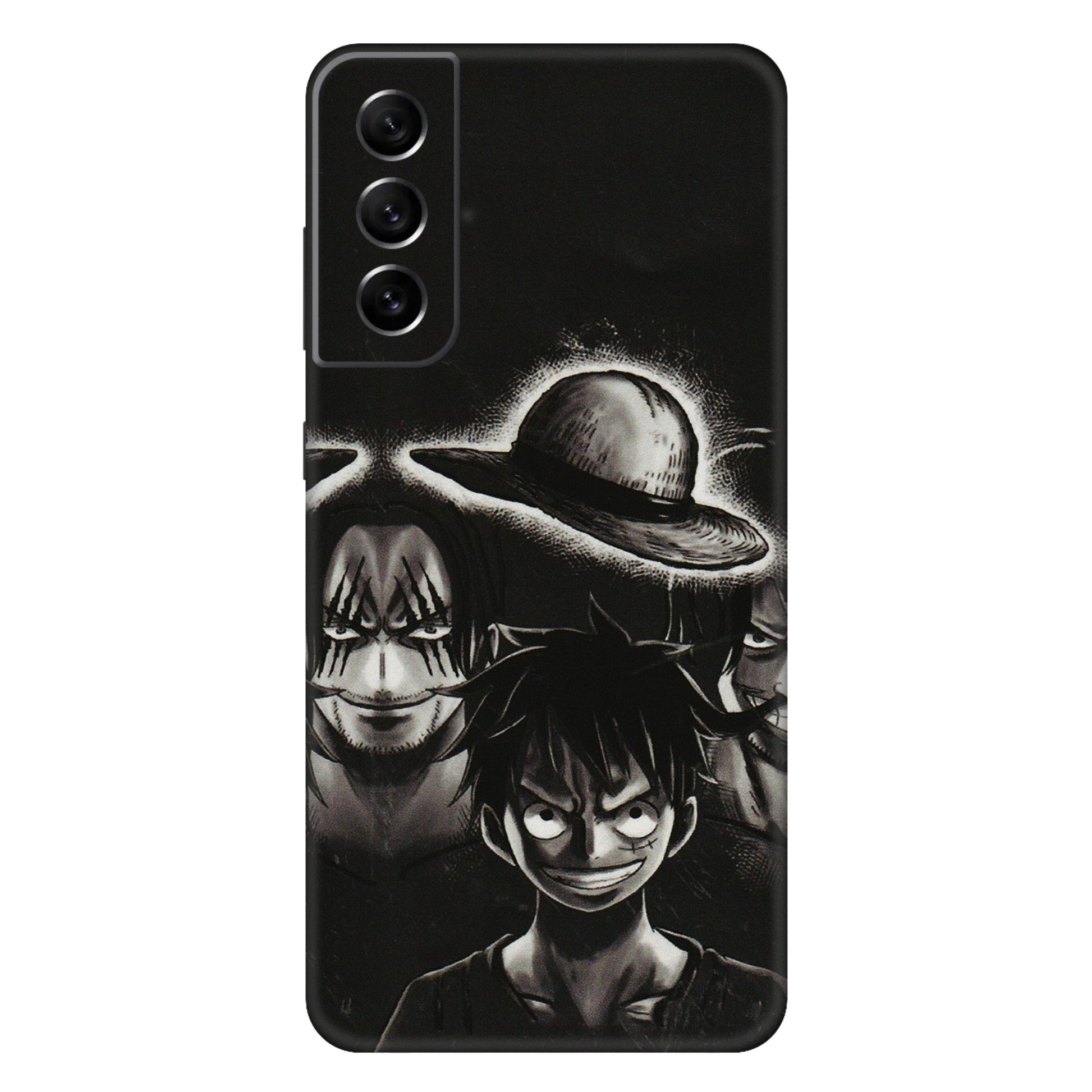 Samsung A/S Series Phone Skins (All Models) - Black Luffy Hat - 3D Embossed Finish (L-57) Samsung Galaxy S21 FE 5G