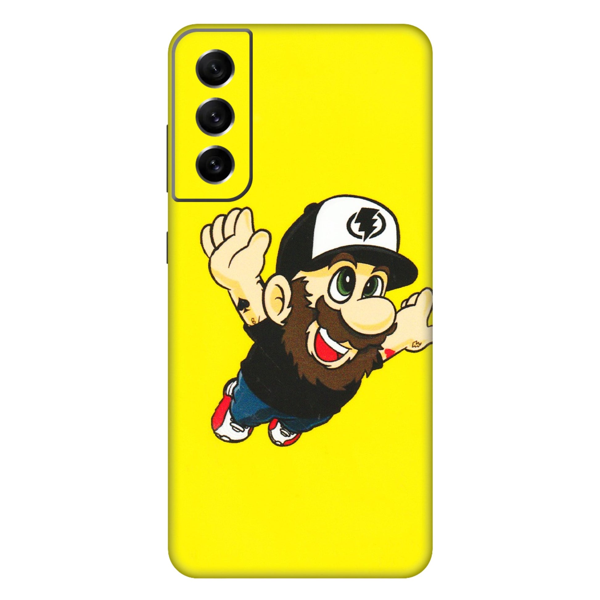 Samsung A/S Series Phone Skins (All Models) - Flying Beardo - 3D Embossed Finish (L-60) Samsung Galaxy S21 FE 5G