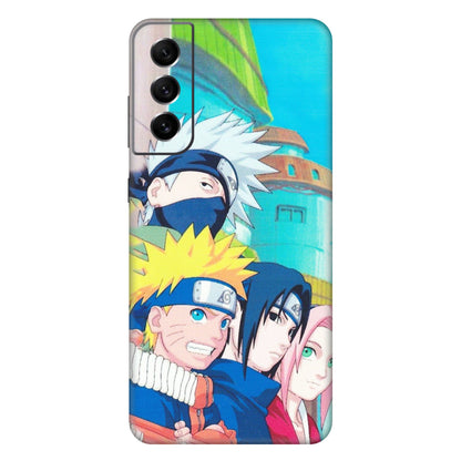 Samsung A/S Series Phone Skins (All Models) - Team Minato And Kakashi - Matte Finish (M-101) Samsung Galaxy S21 FE 5G