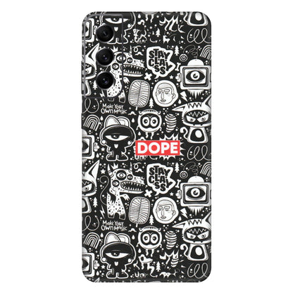Samsung A/S Series Phone Skins (All Models) - Dope Stay Classy Black Doodles - Matte Finish (M-126) Samsung Galaxy S21 FE 5G