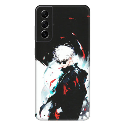 Samsung A/S Series Phone Skins (All Models) - Gojo Powerful Charater Kaisen Anime - Matte Finish (M-144) Samsung Galaxy S21 FE 5G