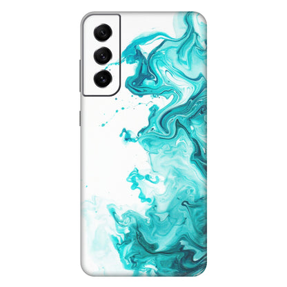 Samsung A/S Series Phone Skins (All Models) - Sky Blue Abstract Colour - Matte Finish (M-146) Samsung Galaxy S21 FE 5G