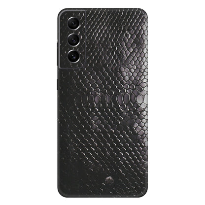 Samsung A/S Series Phone Skins (All Models) - Black Snack Leather - Matte Finish (M-147) Samsung Galaxy S21 FE 5G