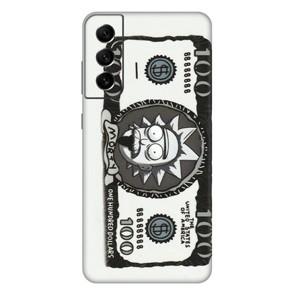 Samsung A/S Series Phone Skins (All Models) - Rick And Morty Hundred Dollar Anime - Matte Finish (M-161) Samsung Galaxy S21 FE 5G