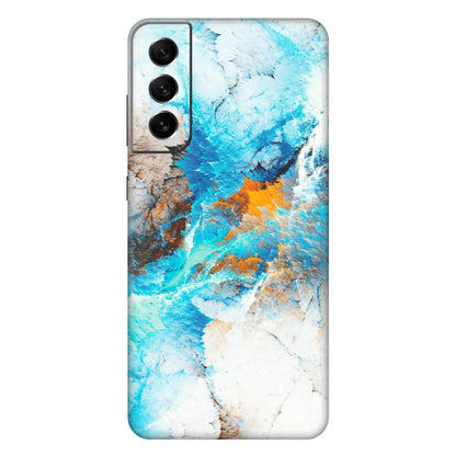Samsung A/S Series Phone Skins (All Models) - Blue Waves Abstract - Matte Finish (M-19) Samsung Galaxy S21 FE 5G