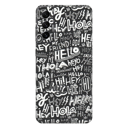 Samsung A/S Series Phone Skins (All Models) - Hi Hello Doodles - Matte Finish (M-25) Samsung Galaxy S21 FE 5G