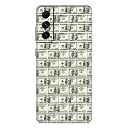 Samsung A/S Series Phone Skins (All Models) - I Love Dollars - Matte Finish (M-40) Samsung Galaxy S21 FE 5G