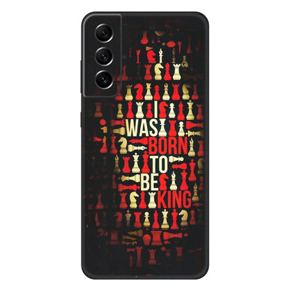 Samsung A/S Series Phone Skins (All Models) - Born To Be King - Matte Finish (M-73) Samsung Galaxy S21 FE 5G