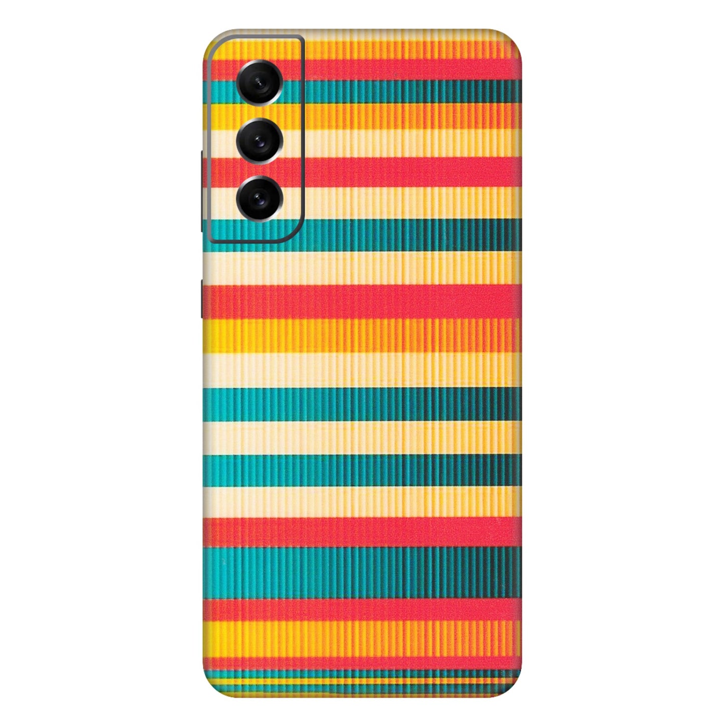 Samsung A/S Series Phone Skins (All Models) - Colourful Stripes Soothing Effect - Matte Finish (M-86) Samsung Galaxy S21 FE 5G